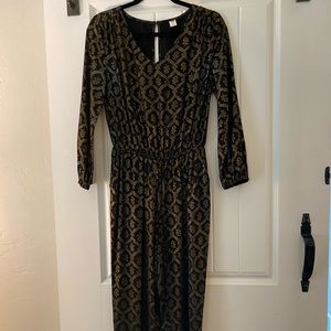 Black and gold pattern jumper